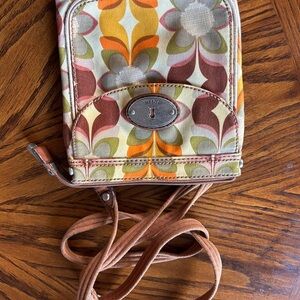 Fossil Vintage Print Crossbody Bag